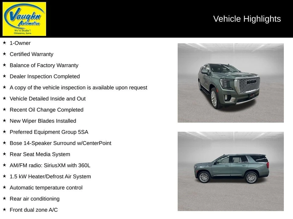2024 GMC Yukon 5th Gen - Image 2 of 21