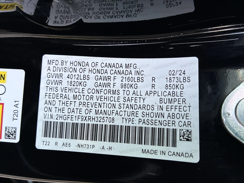 2024 Honda Civic 11th Gen - Image 29 of 31