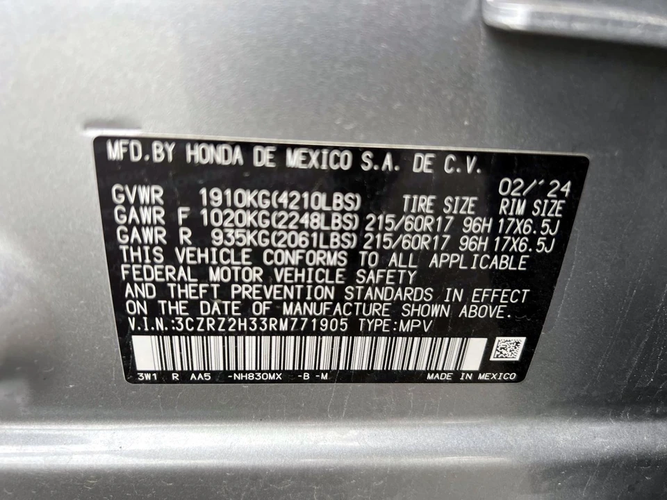2024 Honda HR-V 3rd Gen - Image 18 of 21