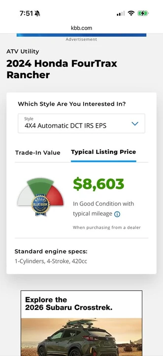 2024 Honda ATV - Image 6 of 6