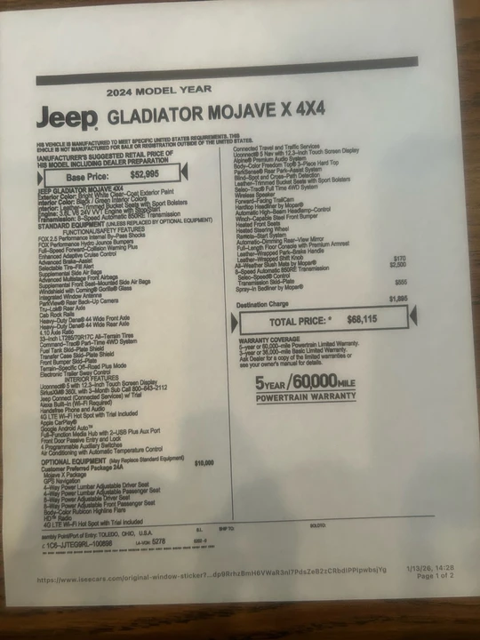 2024 Jeep JT Gladiator - Image 11 of 11