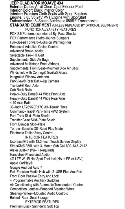 2024 Jeep JT Gladiator - Image 19 of 20