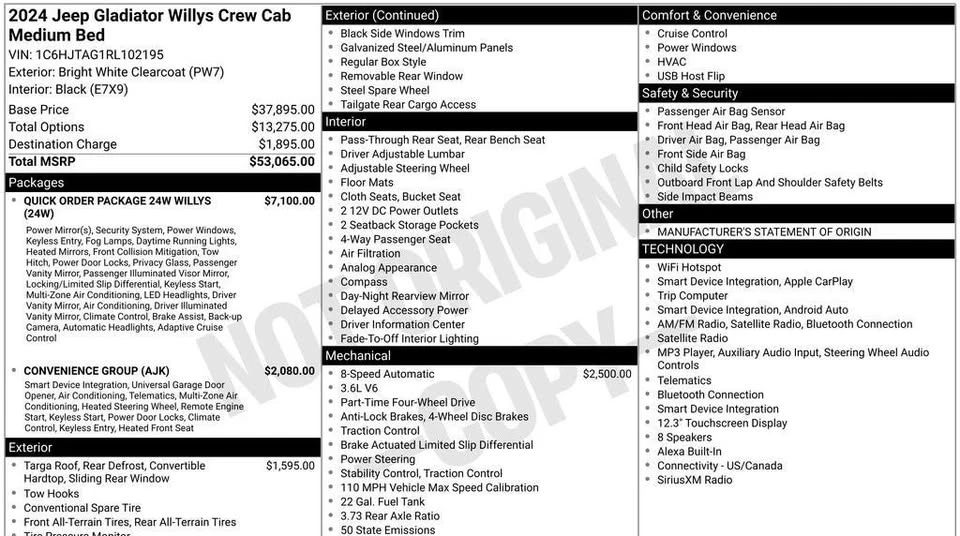 2024 Jeep JT Gladiator - Image 14 of 20