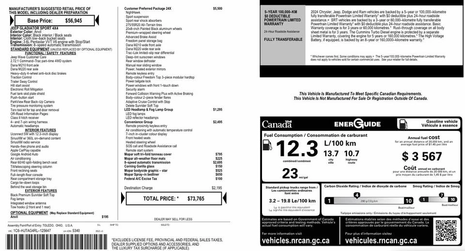 2024 Jeep JT Gladiator - Image 11 of 11