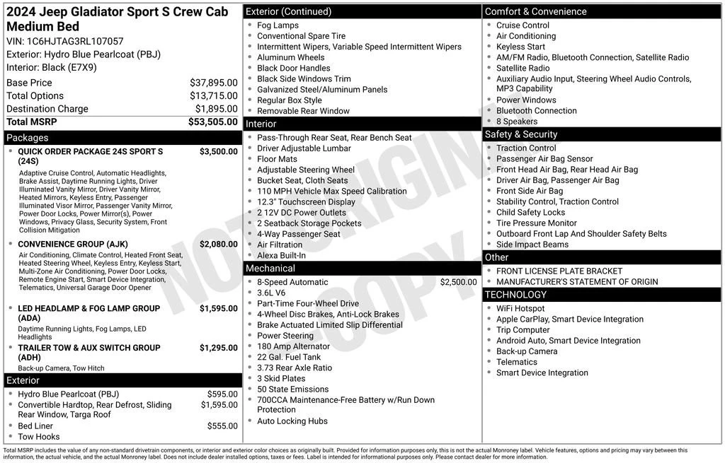 2024 Jeep JT Gladiator - Image 11 of 11