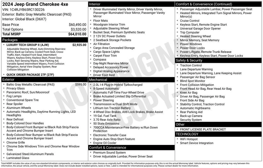 2024 Jeep WL Grand Cherokee - Image 6 of 21