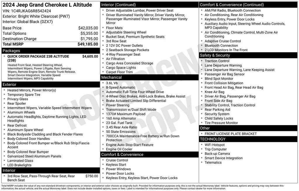 2024 Jeep WL Grand Cherokee - Image 4 of 12
