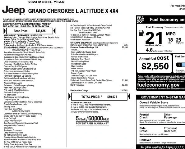 2024 Jeep WL Grand Cherokee - Image 18 of 21
