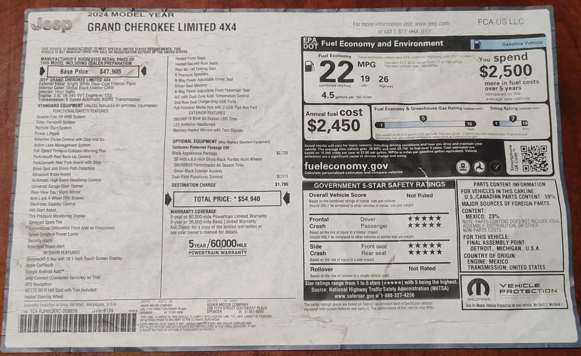 2024 Jeep WL Grand Cherokee - Image 14 of 14