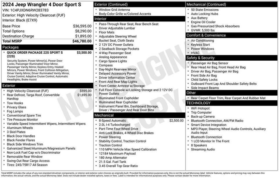 2024 Jeep JL Wrangler - Image 3 of 20