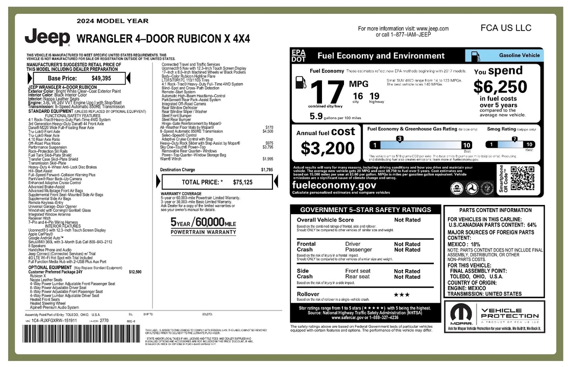 2024 Jeep JL Wrangler Rubicon 392 - Image 27 of 30