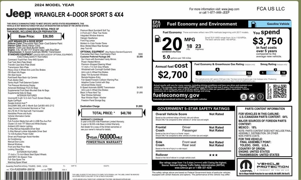 2024 Jeep JL Wrangler - Image 13 of 13