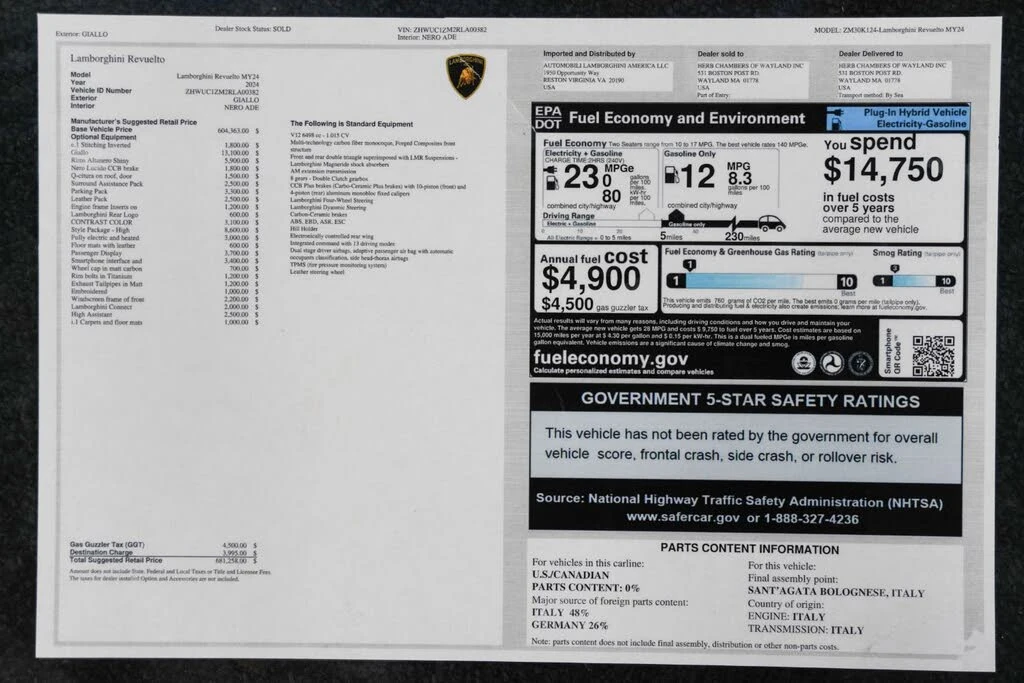 2024 Lamborghini Revuelto - Image 4 of 31
