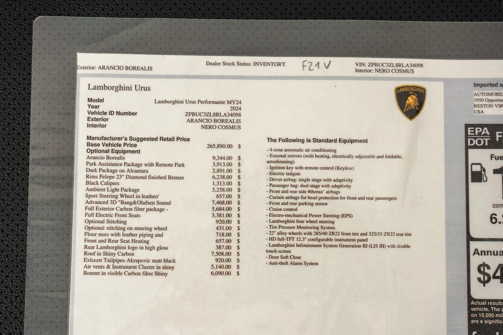2024 Lamborghini Urus Performante - Image 25 of 31