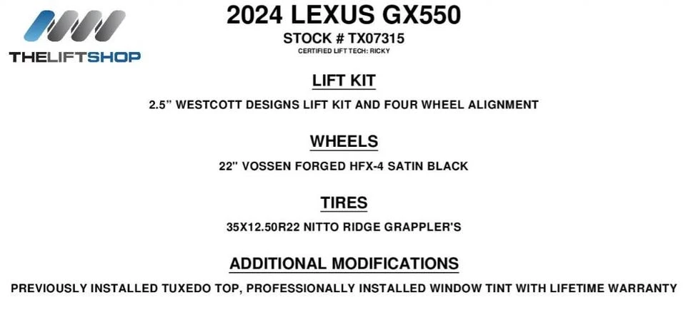 2024 Lexus GX 3rd Gen - Image 2 of 11
