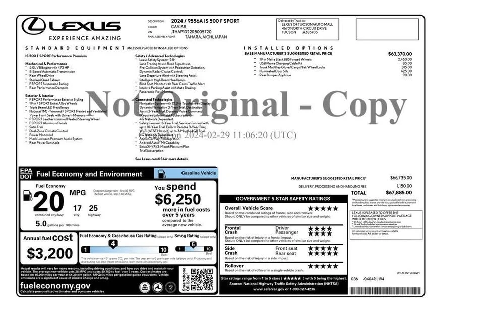 2024 Lexus IS 3rd Gen - Image 4 of 18