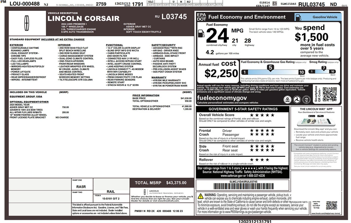 2024 Lincoln Corsair - Image 9 of 12