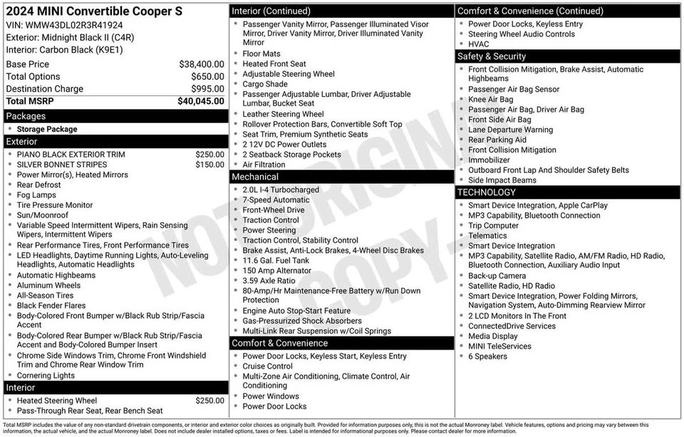 2024 Mini Mini Cooper S 3rd Gen - Image 9 of 19