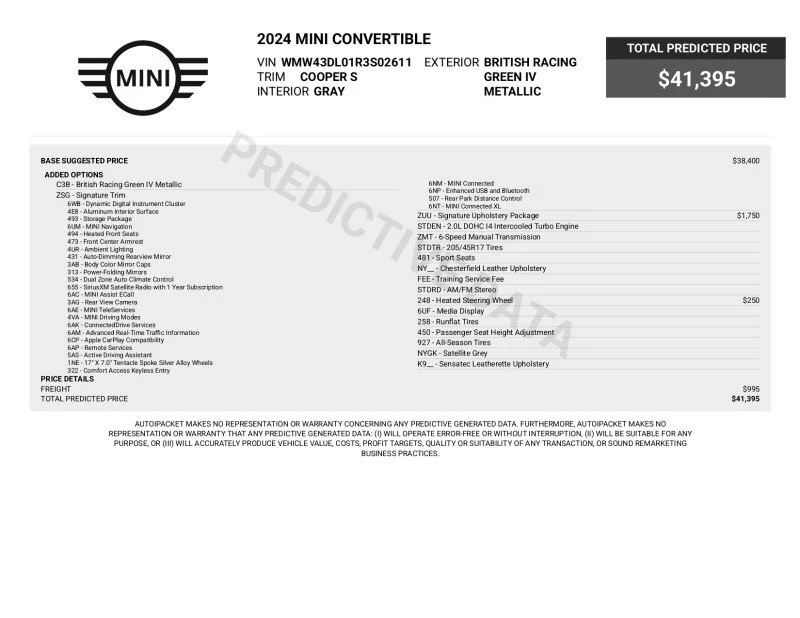 2024 Mini Mini Cooper S 3rd Gen - Image 2 of 20