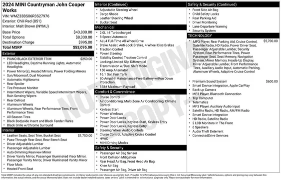 2024 MINI Countryman John Cooper Works SUV