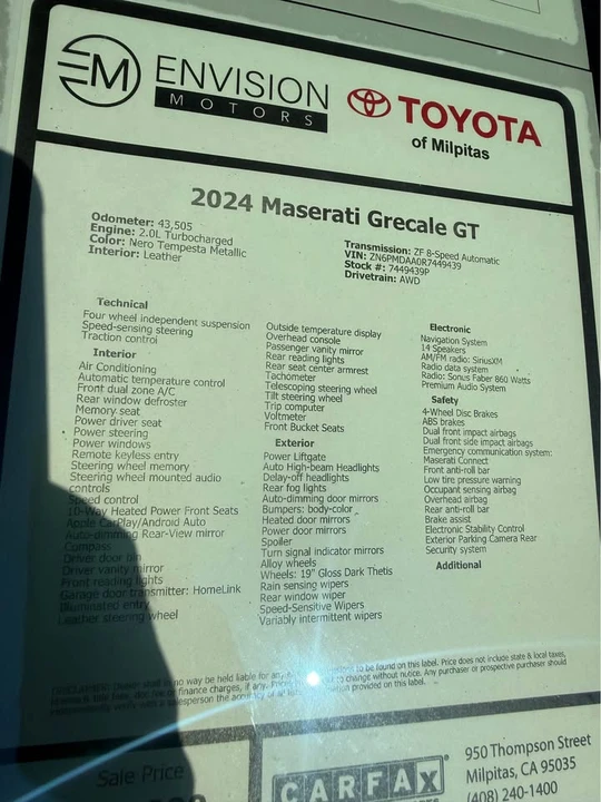2024 Maserati Grecale - Image 3 of 5
