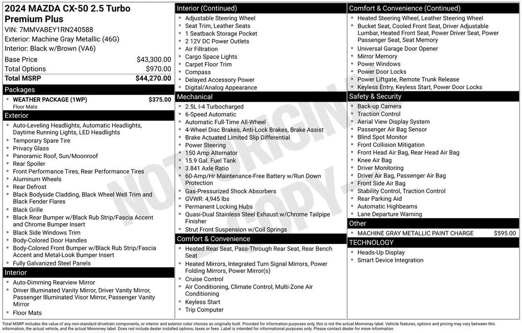 2024 Mazda CX-50 - Image 6 of 12
