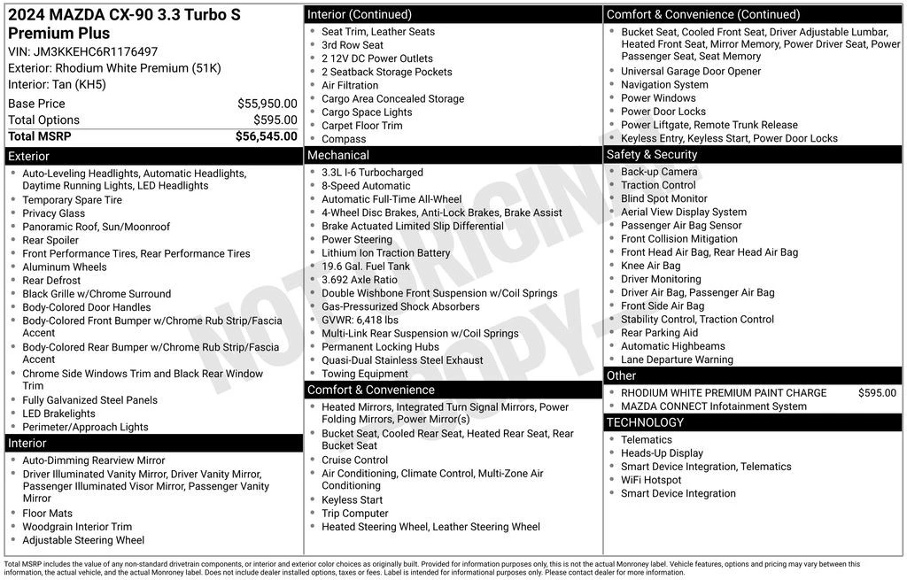 2024 Mazda CX-90 - Image 7 of 12