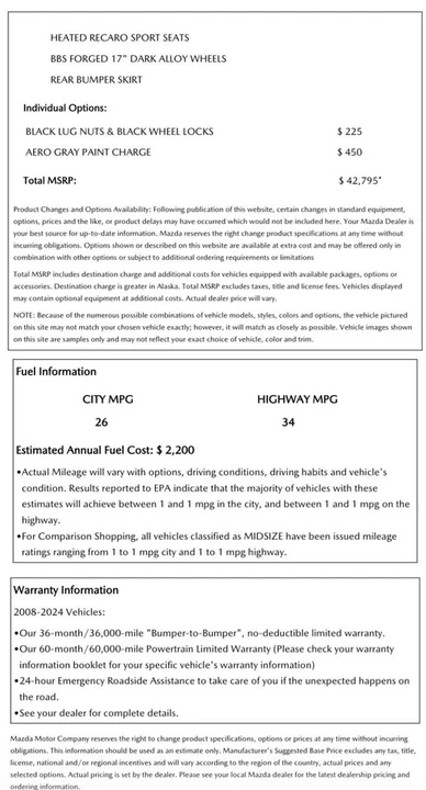 2024 Mazda ND MX-5 Miata - Image 12 of 13