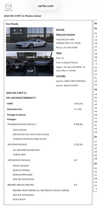 2024 Mazda ND MX-5 Miata - Image 11 of 13