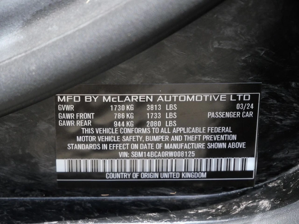 2024 McLaren 750S Spider - Image 29 of 29