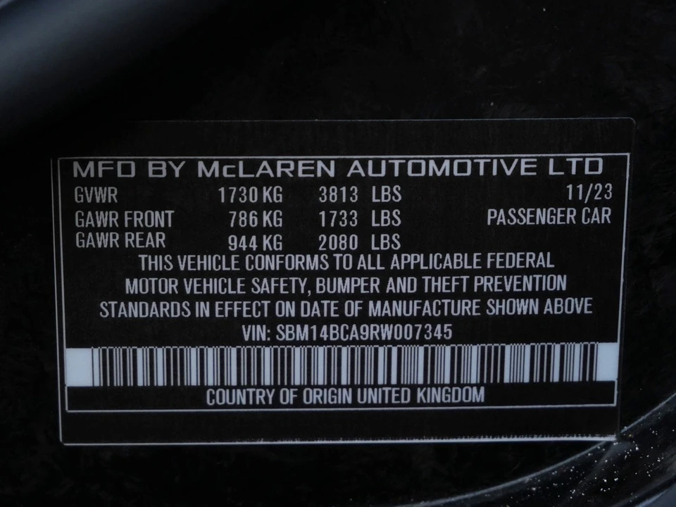 2024 McLaren 750S Spider - Image 26 of 26