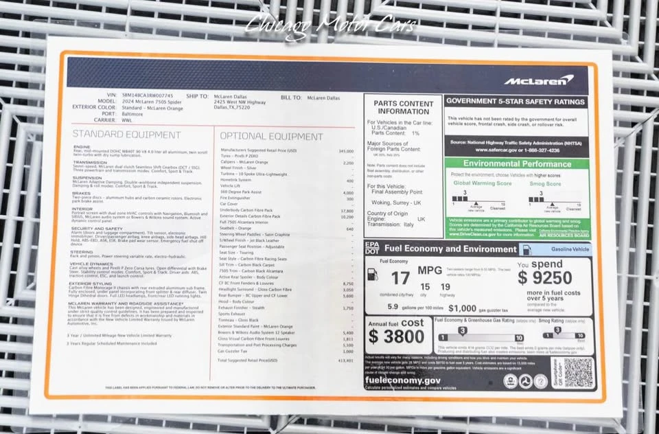 2024 McLaren 750S Spider - Image 11 of 11