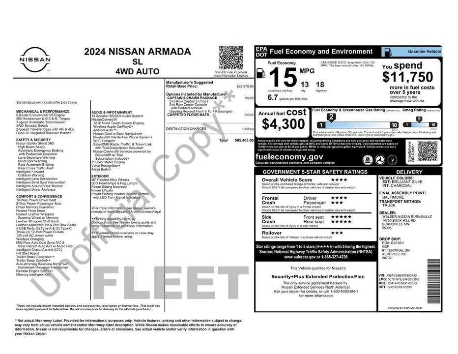 2024 Nissan Armada - Image 6 of 12