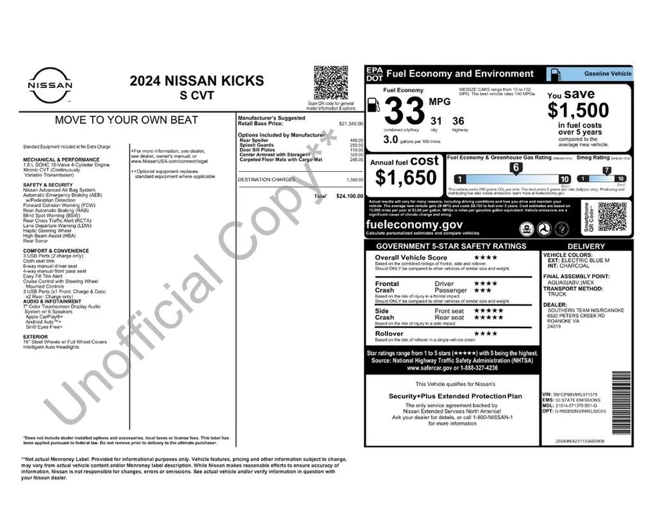 2024 Nissan Kicks - Image 7 of 12
