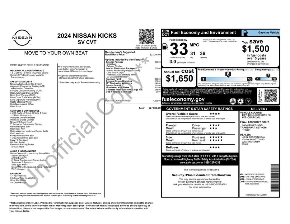 2024 Nissan Kicks - Image 2 of 2