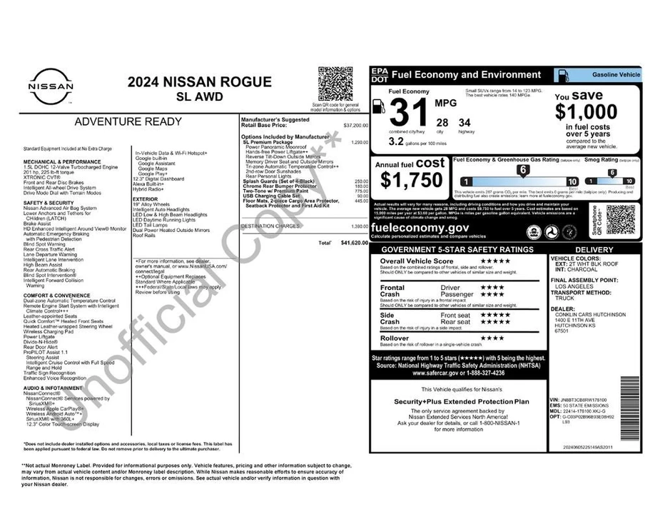 2024 Nissan Rogue - Image 2 of 2