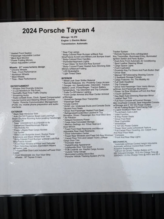2024 Porsche Taycan 4S - Image 15 of 21