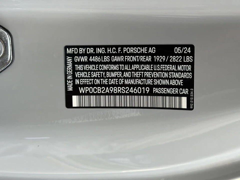 2024 Porsche 992 Carrera 4S - Image 26 of 31