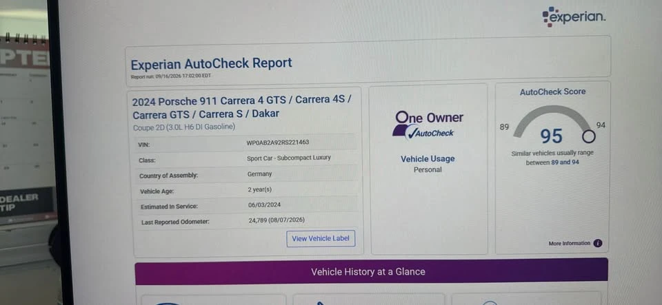 2024 Porsche 992 Carrera 4S - Image 6 of 6