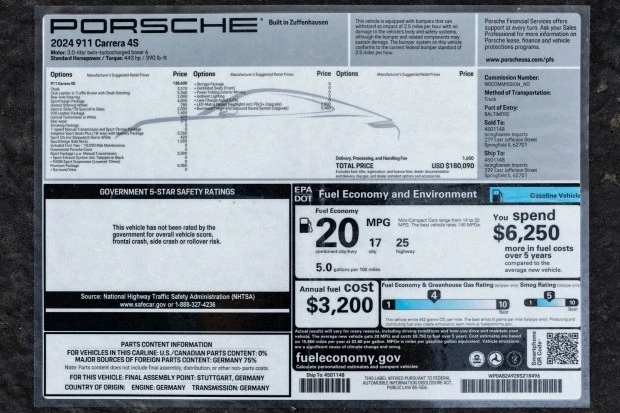 2024 Porsche 992 Carrera 4S - Image 7 of 7