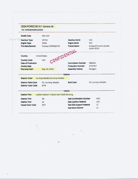 2024 Porsche 992 Carrera 4S - Image 18 of 31