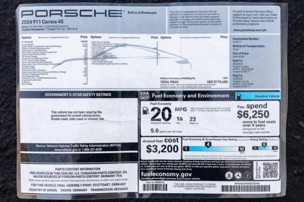 2024 Porsche 992 Carrera 4S - Image 7 of 7