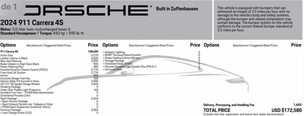 2024 Porsche 992 Carrera 4S - Image 12 of 12
