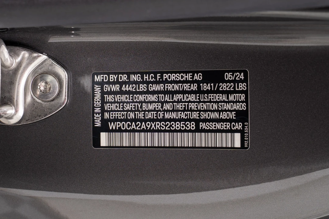 2024 Porsche 992 Carrera - Image 20 of 21