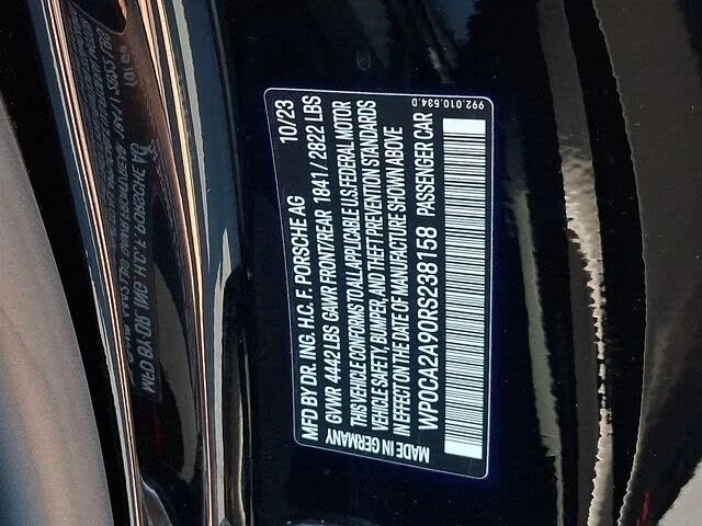 2024 Porsche 992 Carrera - Image 30 of 31
