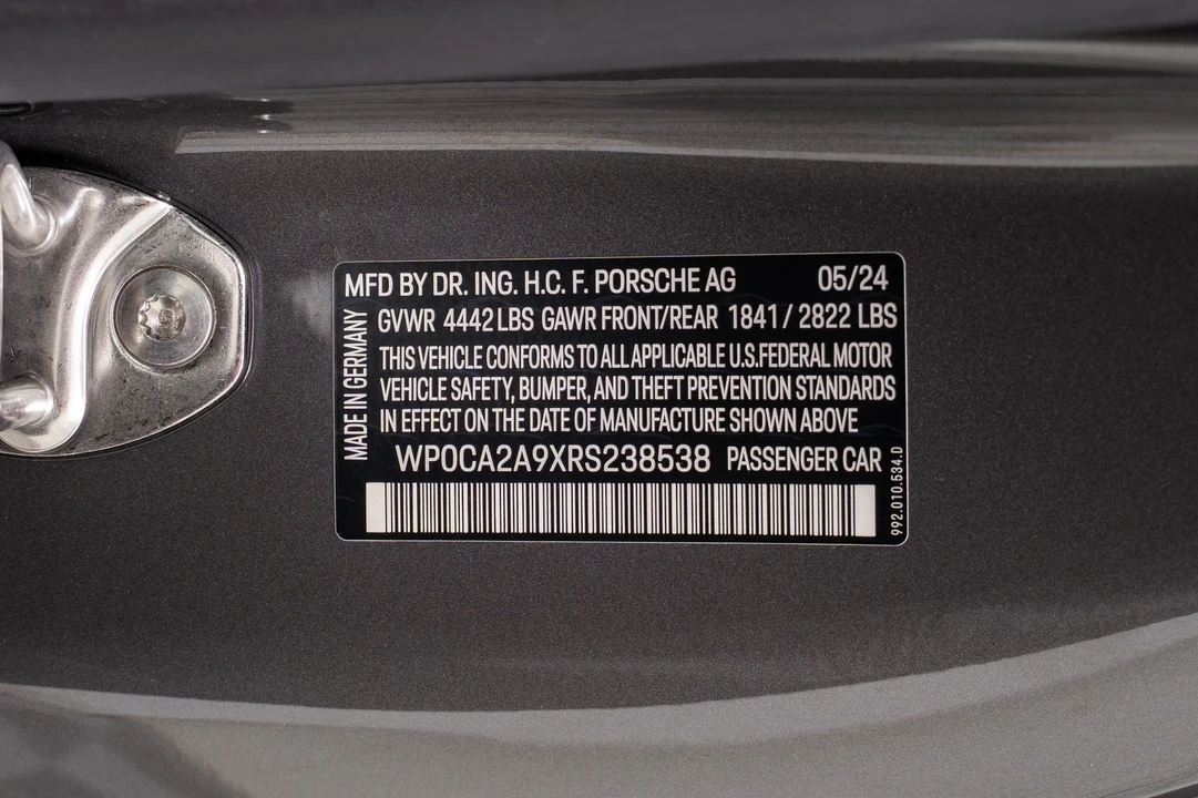 2024 Porsche 992 Carrera - Image 20 of 21