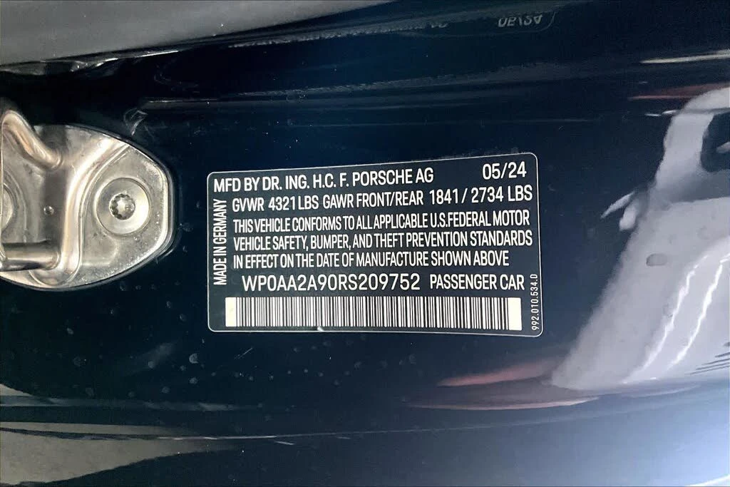 2024 Porsche 992 Carrera - Image 31 of 31