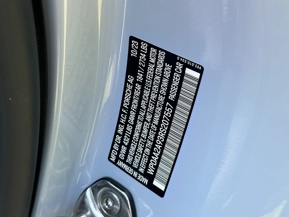 2024 Porsche 992 Carrera - Image 30 of 30
