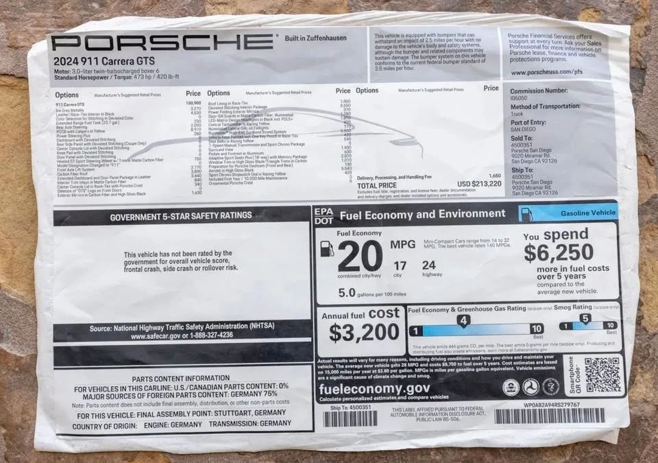 2024 Porsche 992 Carrera GTS - Image 20 of 20