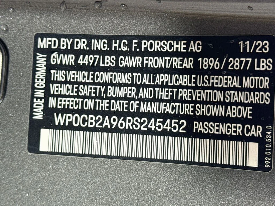 2024 Porsche 992 Carrera GTS - Image 29 of 29